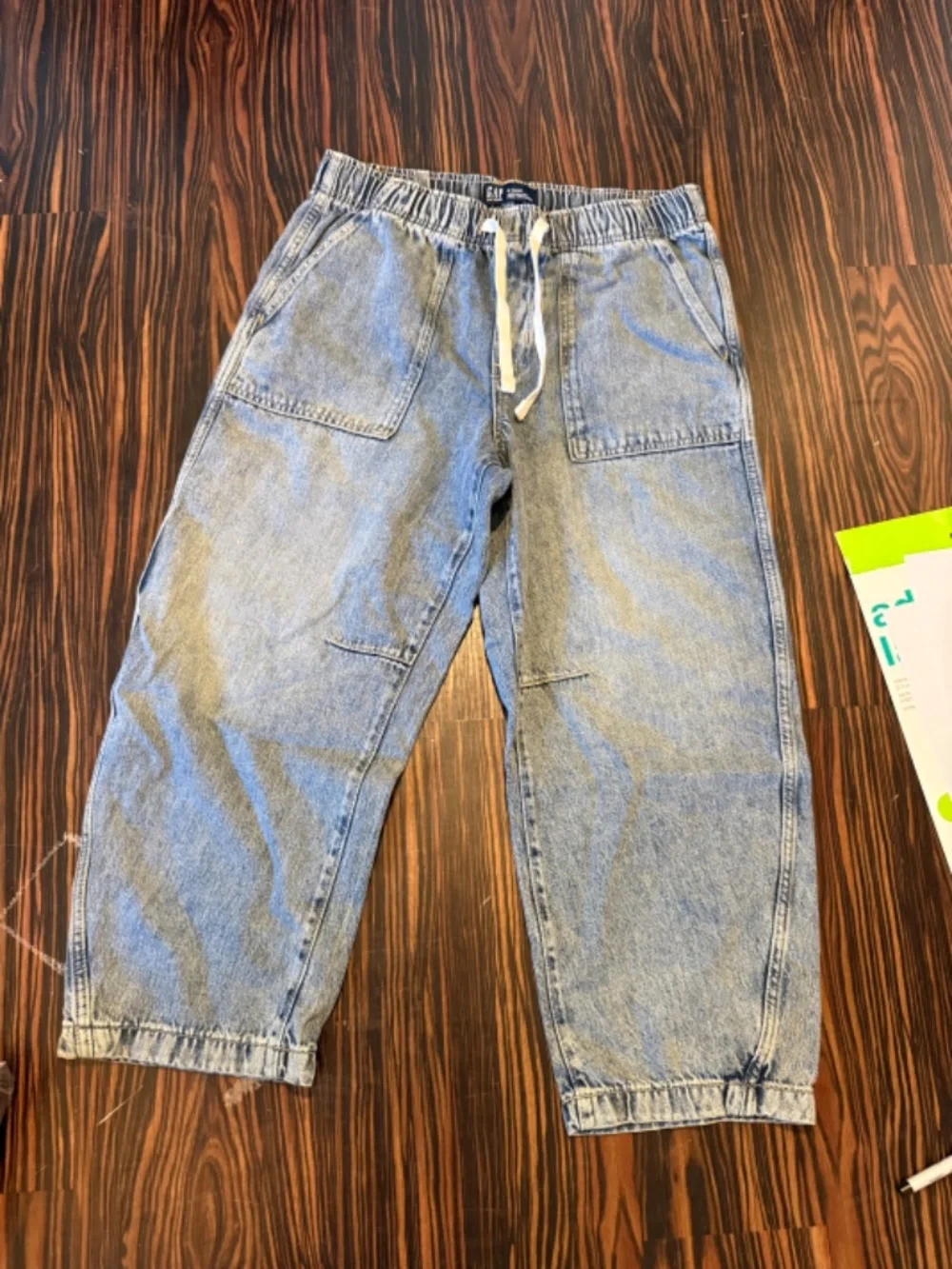 Gap Supersoft pull-on barrel jeans